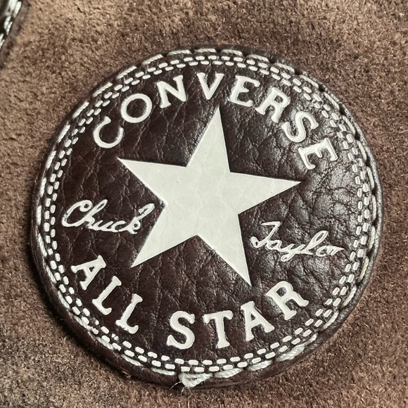 Converse Chocolate Brown Chuck Taylor Outsider Hi Suede Leather Lace-Up Boots 11